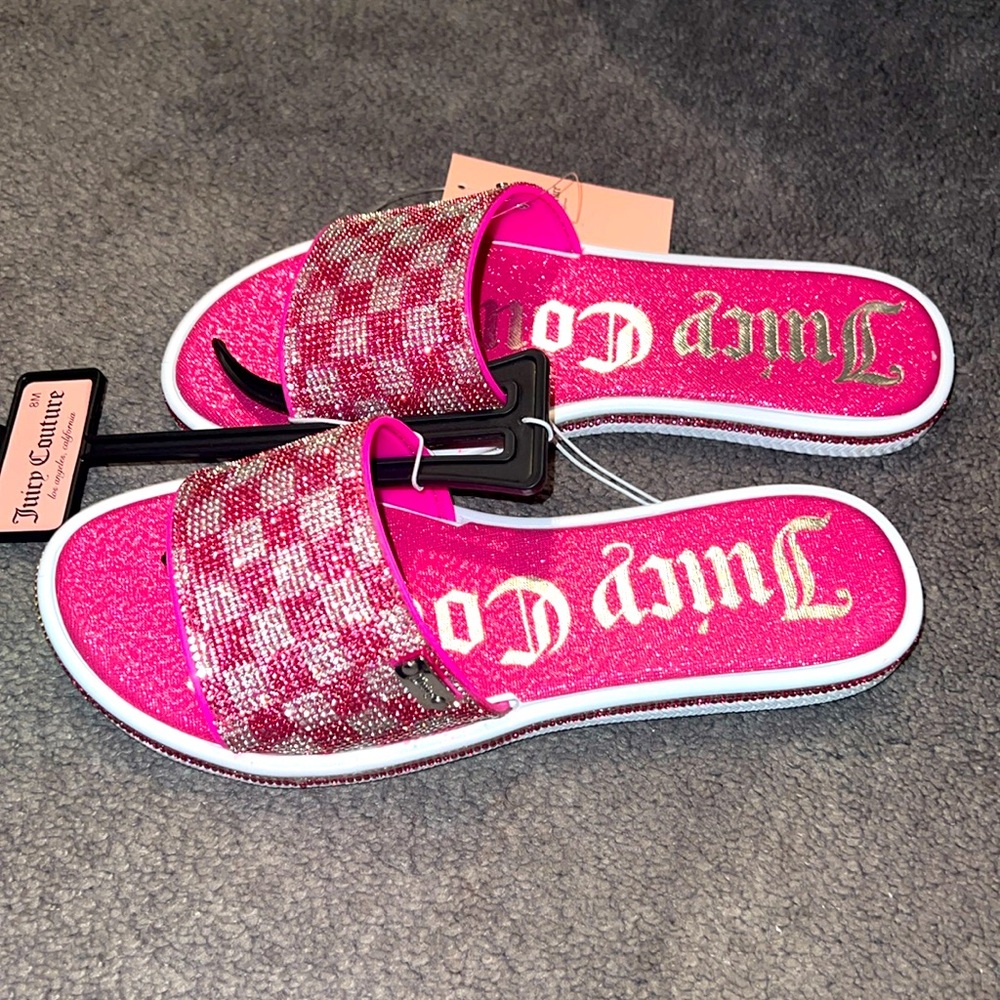 Juicy Couture pink sandals 8